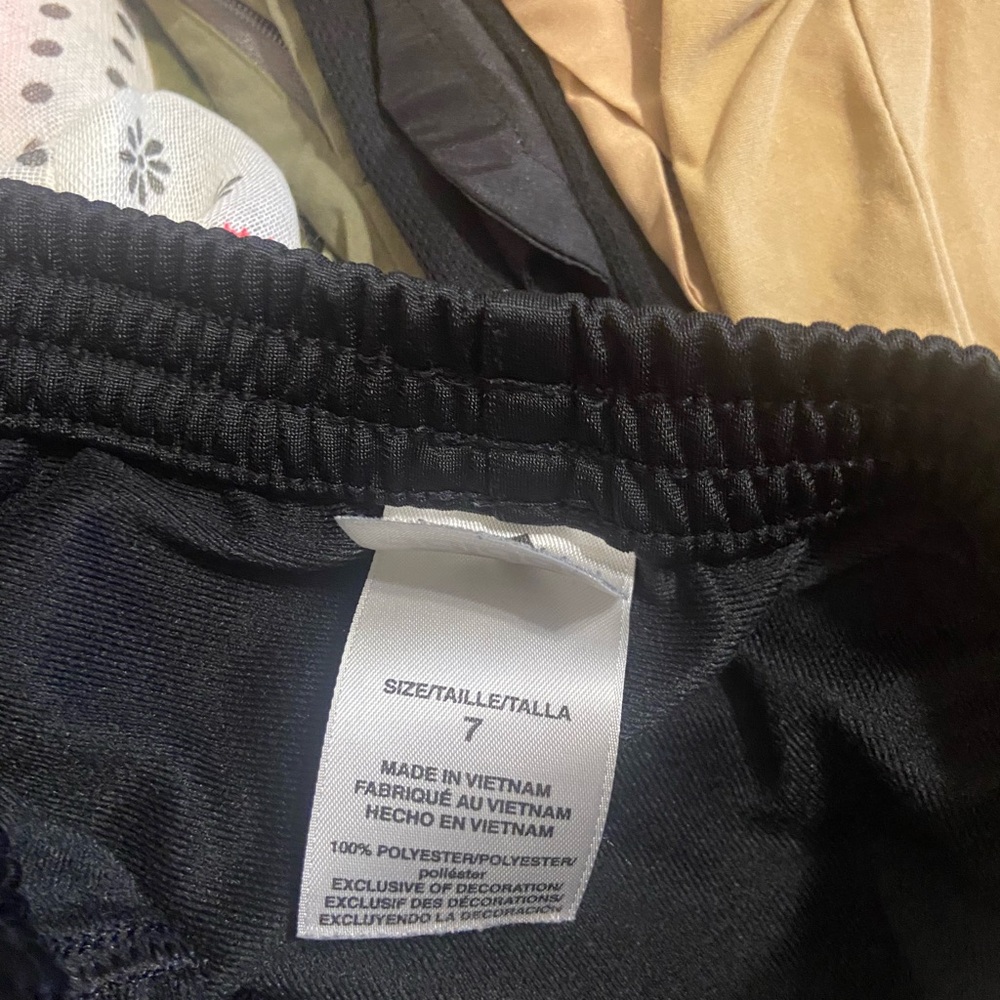Adidas Kids Black Joggers with White Stripes - Picture 4 of 4